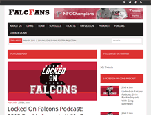 Tablet Screenshot of falcfans.com